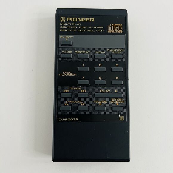 Pioneer CU-PD033 Remote Control, for PD-M510, PD-7300, PD-5100, PD-5100S, PDM552 - Picture 1 of 7